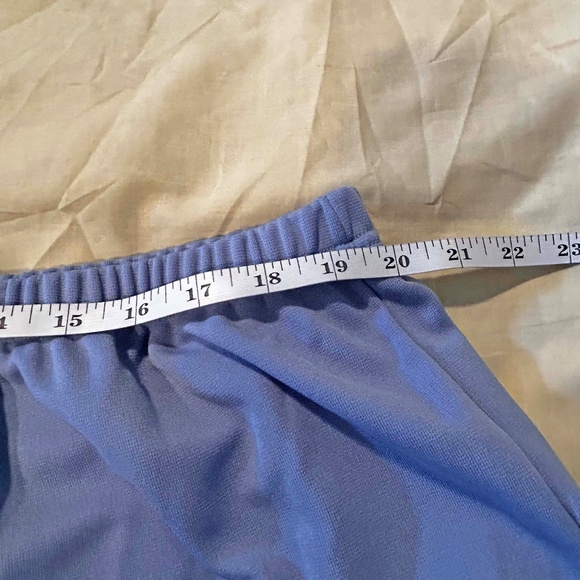 NEW PHOTOS! PANTS KNIT, DUSTY CORNFLOWER BLUE, SIZE 32W, WRINKLE & STAIN RESISTA - Picture 8 of 11